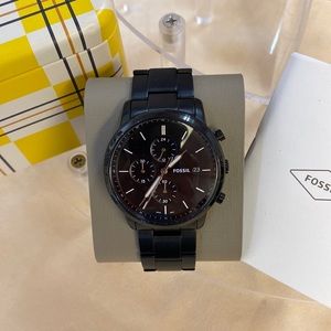 Fossil Men's Minimalist  Chronograph Black Watch
